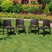  4 стула JULY коричневые, фото 1 