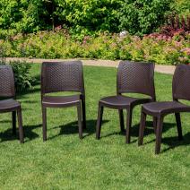  4 стула JULY коричневые, фото 5 