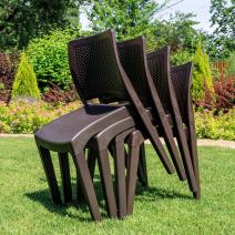  4 стула JULY коричневые, фото 9 