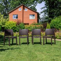  4 стула JULY коричневые, фото 10 