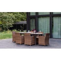  LUDWIG + FIONA обеденный комплект коричневого цвета, фото 1 