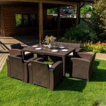  Обеденный комплект LANA LUX DINING L коричневый, фото 6 