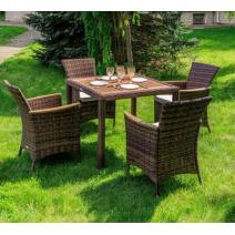  AMELIA обеденный комплект коричневого цвета на 4 персоны, фото 1 