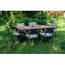  Обеденный комплект OSCAR со столешницей из тика, фото 1 