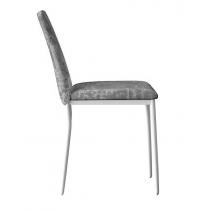  Стул DikLine 270 M13 светло-серый, ножки белые, фото 3 