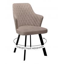  Стул DikLine 245 поворотный, К4 капучино, ножки черные, фото 1 