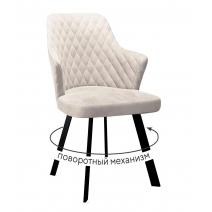  Стул DikLine 245 поворотный, C103 крем, ножки черные, фото 1 