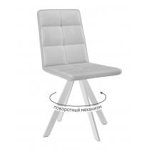  Стул DikLine 230 поворотный B22 GREY, ножки белые, фото 1 