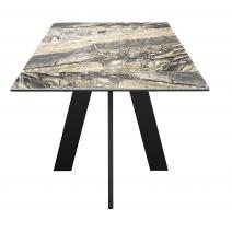  Стол DikLine SKM120 Керамика Amadeus/подстолье черное/опоры черные, фото 7 