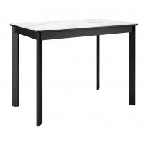  Стол DikLine LK90 Керамика Белый мрамор/подстолье черное/опоры черные, фото 1 