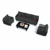  Лаунж зона БЕЛЛИСА с трехместным диваном - маренго, фото 4 