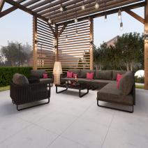  Лаунж зона угловая БЕЛЛИСА модульная маренго, фото 4 