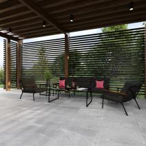  Лаунж зона ФЕСТА маренго с трехместным диваном, фото 1 