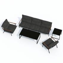  Лаунж зона ФЕСТА маренго с трехместным диваном, фото 7 