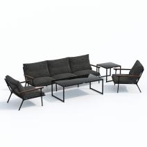  Лаунж зона ФЕСТА маренго с трехместным диваном, фото 8 