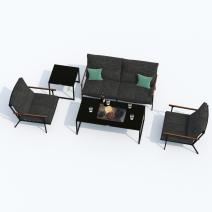  Лаунж зона ФЕСТА маренго с двухместным диваном, фото 4 