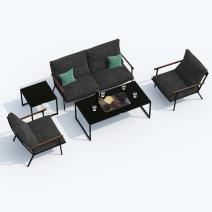  Лаунж зона ФЕСТА маренго с двухместным диваном, фото 5 