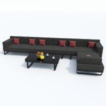  Лаунж зона угловая ТЕСОРА маренго - каркас карбон, фото 3 