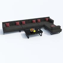  Лаунж зона угловая ТЕСОРА маренго - каркас карбон, фото 5 