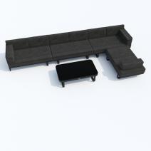  Лаунж зона угловая ТЕСОРА маренго - каркас карбон, фото 6 