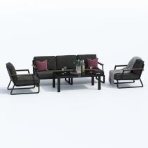  Лаунж зона ЭСТИВО с трехместным диваном - маренго, фото 3 