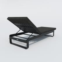  Шезлонг ЛЕТТО маренго - каркас карбон, фото 7 