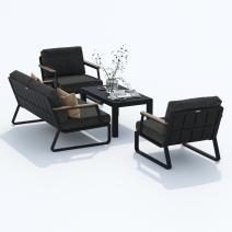  Лаунж зона ЭСТИВО маренго - каркас карбон, фото 6 