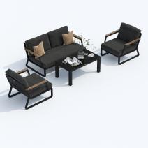  Лаунж зона ЭСТИВО маренго - каркас карбон, фото 3 