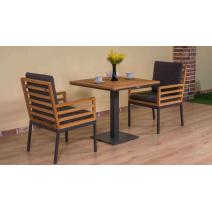  Стол обеденный ЭГМОНТ из тика 80x80, фото 9 