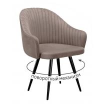  Стул DikLine 439 поворотный, C43 капучино, ножки черные, фото 1 