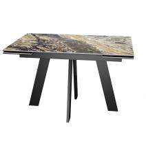  Стол DikLine SKM120 Керамика Amadeus/подстолье черное/опоры черные, фото 6 