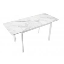  Стол DikLine LK110 Керамика Белый мрамор/подстолье белое/опоры белые, фото 8 