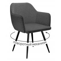  Стул DikLine 277 поворотный NS13 GRAPHITE, ножки черные, фото 1 