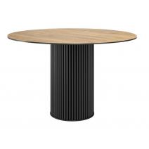  Стол DikLine AKR120 Керамика древесная OAKWOOD HONEY/подстолье черное/опоры черные (2 уп.), фото 1 