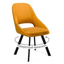  Стул DikLine 247 поворотный, Z280 апельсин, ножки черные, фото 1 