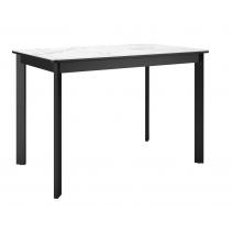  Стол DikLine LK110 Керамика Белый мрамор/подстолье черное/опоры черные, фото 1 
