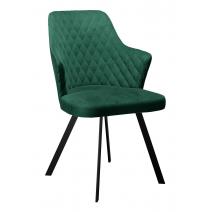  Стул DikLine 345 K13 изумруд, ножки черные, фото 1 