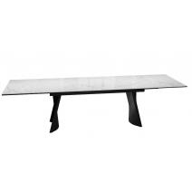  Стол DikLine KD180 керамика мрамор белый C39 глянец/опоры черные (2 уп), фото 4 