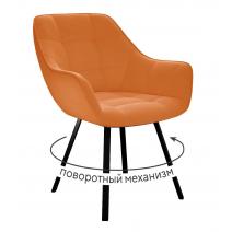  Стул DikLine 252 М поворотный, B17 TERRACOTTA, ножки черные, фото 1 