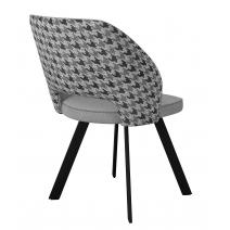  Стул DikLine 274 поворотный SB6/A3 св.сер, ножки черные, фото 3 