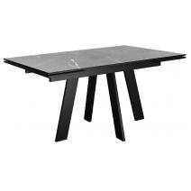 Стол DikLine SKM140 Керамика серый мрамор/подстолье черное/опоры черные (2 уп.), фото 1 