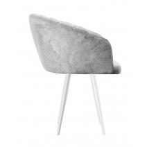  Стул DikLine 442 поворотный, M13 светло-серый, ножки белые, фото 3 