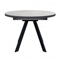  Стол DikLine RD100 Хромикс белый/опоры черные, фото 3 