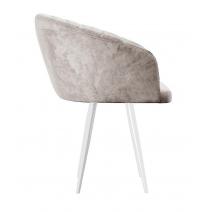  Стул DikLine 442 поворотный, M02 бежевый, ножки белые, фото 3 