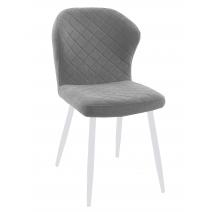  Стул DikLine 239М B22 GREY, ножки белые, фото 1 