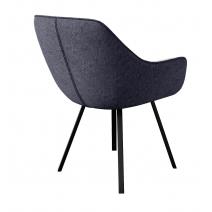  Стул DikLine 252 М поворотный, NS13 GRAPHITE, ножки черные, фото 2 