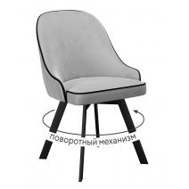  Стул DikLine 266M поворотный, E28 светло-серый, ножки черные, фото 1 