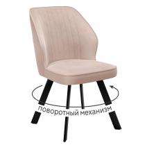  Стул DikLine 232 поворотный B03 BEIGE, ножки черные, фото 1 
