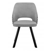  Стул DikLine 274 поворотный SB6/A3 св.сер, ножки черные, фото 4 