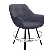  Стул DikLine 252 М поворотный, NS13 GRAPHITE, ножки черные, фото 1 